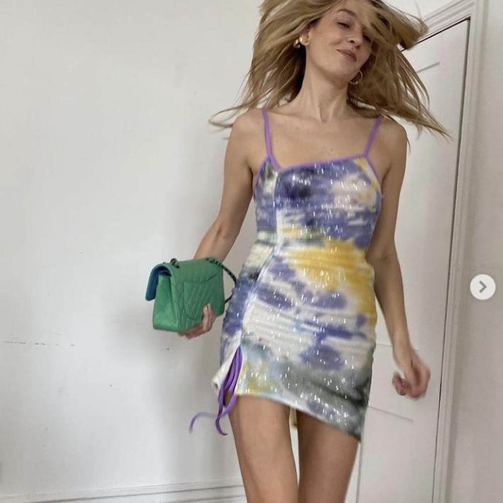 gcds multicolor sequin dress
